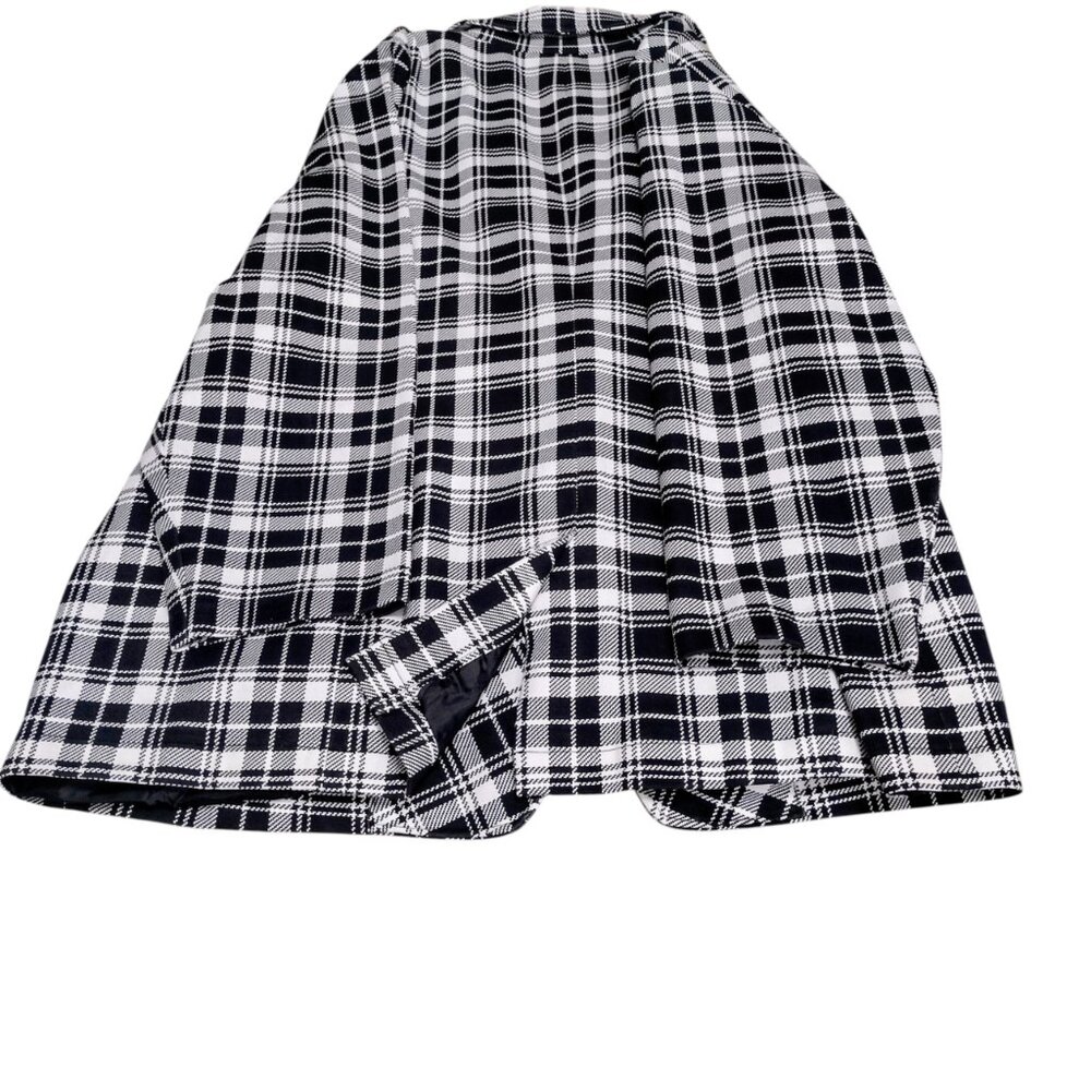 Iman: 2pc Black and White Plaid Pantsuit, Size 2X - Picture 7 of 15